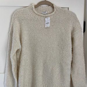J. Crew ivory boucle sweater, size M. NWT $40